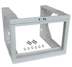 Рама TWT TWT-FRWAJ-12U-GY настенная 19", с регулируемой глубиной 461-664 мм, 12U, серая