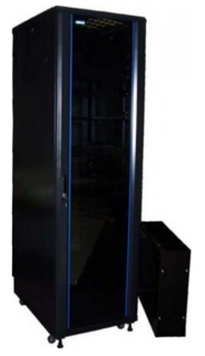 Шкаф напольный 19", 47U TWT TWT-CBB-47U-6x12-P1 19" Business, 47U 600x1200, черный, передняя дв. перфорир., задняя дв. распашная перфорир.
