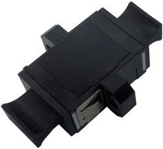 Адаптер Lanmaster LAN-MPO-BM-MM оптический MPO тип B (Key-up/Key-up), с фланцами, черный