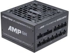 Блок питания ATX PHANTEKS PH-P750GH_BK01 AMP GH 750W, ATX 3.1, APFC, 80 Plus Gold, PCIe 5.1, 120mm Fan, Fully Modular, Black