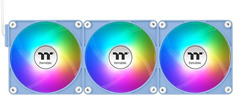 Вентилятор для корпуса Thermaltake CT120 EX Hydrangea CL-F198-PL12BU-A 120x120x25mm, синий, реверсивный, 500-2000rpm, 65.82 CFM, 31.2dBa, ARGB, 4-pin