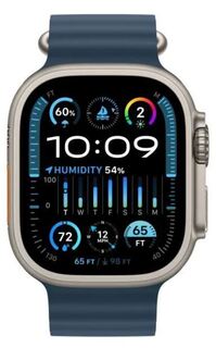Часы Apple Watch Ultra 2 GPS + Cellular 49mm MX4D3 Natural Titanium Case with Navy Ocean Band