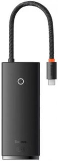 Док-станция Baseus WKQX050101 Lite Series 6-Port Type-C HUB Type-C to HDMI+USB3.0*2+PD+SD/TF) Black