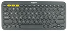 Клавиатура Wireless Logitech K380 920-007590 серая, Multi-Device, Bluetooth Classic 3.0