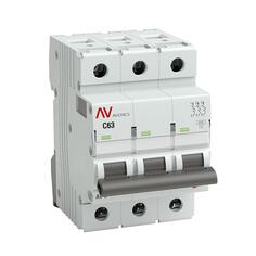Автоматический выключатель EKF mcb6-3-63C-av AV-6 3P 63A (C) 6kA AVERES
