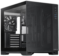 Корпус ATX Chieftec VISIO AIR GM-30B-M-OP без БП, боковая панель из закаленного стекла, черный, USB Type-C, 2*USB 3.0