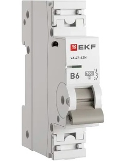 Автоматический выключатель EKF M636106B 1P 6А (B) 6кА ВА 47-63N PROxima
