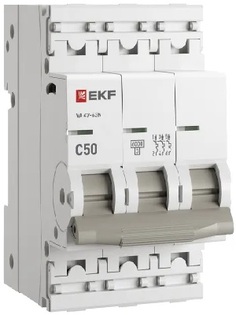 Автоматический выключатель EKF M636350C 3P 50А (C) 6кА ВА 47-63N PROxima
