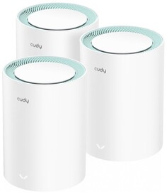 Роутер Cudy M1300(3-Pack) AC1200 Wi-Fi Gigabit Mesh Solution, Chipset MT7621+MT7613B+MT7603, Dual-Band, 867Mbps at 5GHz + 300Mbps at 2.4GHz, 802.11ac/