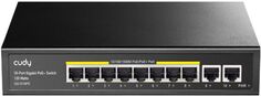 Коммутатор неуправляемый Cudy GS1010PE 8 RJ-45 10/100/1000M PSE ports +2 RJ45 10/100/1000 Uplink Port PoE+ 120W, 802.3af/at standard,Alternative 1/2(+