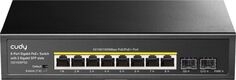 Коммутатор неуправляемый Cudy GS1008PS2 8-10/100/1000 BASE-T Gigabit ports, 2-1000 BASE-X SFP Slot, 8-port IEEE 802.3at PoE+ Injector, Supports PoE po