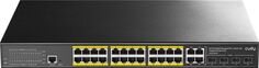 Коммутатор управляемый Cudy GS2028PS4-300W Layer 2 28 Ports 10/100/1000M PoE ,1-24 Port support POE (802.3at/af) ,with 4 Uplink Gigabit SFP/ETH Combo