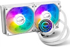 Система охлаждения жидкостная Valkyrie Jarn 280 ARGB White HW C280W LGA115x/2011/1200/1700/AM4/AM5 (2*140mm, 500-1850rpm, 105CFM, 32dBa, 300W TDP)