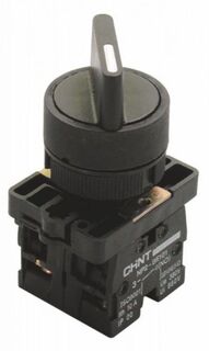 Переключатель CHINT 574100 NP2-ED25, 2 положения фиксацией, 1НО+1НЗ, IP40 (R)