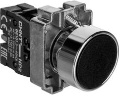 Кнопка управления CHINT 574090 NP2-EA25 без подсветки черная 1НО+1НЗ, IP40 (R)