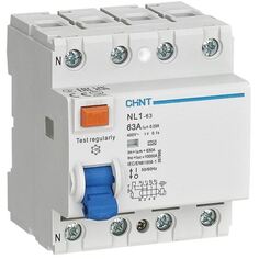 УЗО CHINT 200425 NL1-100 4P 100А 300мА 10кА тип AC-S (R)