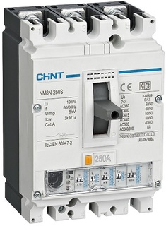 Автоматический выключатель в литом корпусе CHINT 273034 NM8N-800S EN 3P 800А 50кА с электр. расцепителем (R)