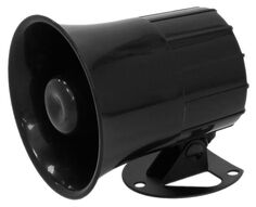 Оповещатель Smartec ST-AA211S-BK зсуковой (сирена) компактная рупорная черная, 110 дб, 12 В (DC)