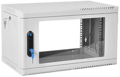 Шкаф настенный 19", 6U ЦМО ШРН-6.350.1 телекоммуникационный сварной (600 × 350) съёмные стенки, дверь металл