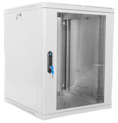 Шкаф настенный 19", 12U ЦМО ШРН-12.350 телекоммуникационный сварной (600 × 350) съёмные стенки, дверь стекло