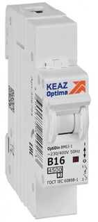 Автоматический выключатель КЭАЗ 329501 OptiDin BM63-1B16-4,5-УХЛ3