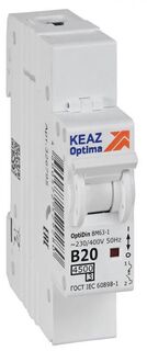 Автоматический выключатель КЭАЗ 329502 OptiDin BM63-1B20-4,5-УХЛ3