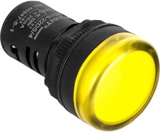 Индикатор CHINT 828115 ND16-22DS/2C желтый, компактный, встр. резистор, IP65 AC/DC24В
