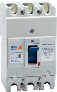 Автоматический выключатель в литом корпусе КЭАЗ 224960 OptiMat E100N050-УХЛ3