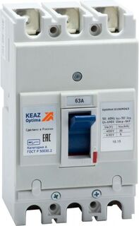 Автоматический выключатель в литом корпусе КЭАЗ 224961 OptiMat E100N063-УХЛ3