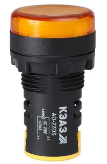 Лампа КЭАЗ 303937 AD22DS(LED) матрица D22мм желтый 24В AC/DC