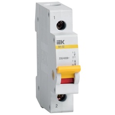 Выключатель нагрузки IEK MNV10-1-040 KARAT (мини-рубильник) ВН-32 1P 40А