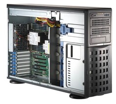 Сервер Supermicro SYS-741P-TR_1312 4U 2*4410Y, 2*64GB, 480GB SATA, 2*1200W 80 Plus Titanium, 8*3.5"