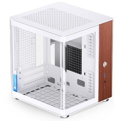 Корпус mini-ITX JONSBO TK-0 White без БП, боковая панель из закаленного стекла, USB Type-C, USB 3.0