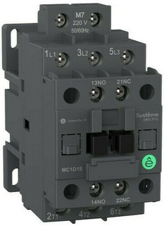 Контактор Systeme Electric MC1D09BD MC1D 3P 9A НО+НЗ 24VDC