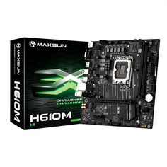 Материнская плата mATX MAXSUN Challenger H610M (LGA1700, H610, 2*DDR4 (3200), 3*SATA, M.2, 2*USB 3.2, 4*USB 2.0, PCIe x16, VGA, HDMI, DP)