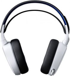 Наушники с микрофоном SteelSeries Arctis 7P+ 61471 белый/черный, мониторные, оголовье