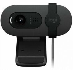 Веб-камера Logitech Brio 105 960-001590 графитовый 2Mpix, USB2.0, с микрофоном для ноутбука