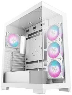 Корпус ATX Deepcool CG580 4F WH без БП, боковая панель из закалённого стекла, 2*USB 3.0, USB Type-C