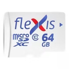 Карта памяти MicroSDXC 64GB Flexis FMSD064GU3 Cl10 U3, без адаптера