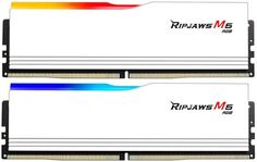 Модуль памяти DDR5 32GB (2*16GB) G.Skill RIPJAWS M5 F5-6000J3648D16GX2-RM5RW PC5-48000 6000MHz CL36 1.25V XMP White