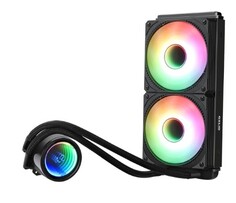 Система охлаждения жидкостная GELID Liquid 240 CC-AIO-240-A LGA115x/1200/1700/1851/2066/2011/AM4/AM5 (2*120mm, 750-1800rpm, 61.9CFM, 29.6dBa, TDP 240W