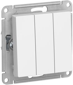 Выключатель трехклавишный Systeme Electric ATN001331 AtlasDesign сх.1+1+1, 10АХ, механизм, лотос
