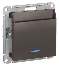 Выключатель карточный Systeme Electric ATN000667 AtlasDesign 10А, без задержки времени, механизм, Мокко