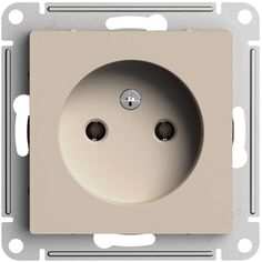 Розетка без заземления Systeme Electric ATN001241 AtlasDesign без шторок, 16А, механизм, Песочный