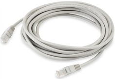 Кабель патч-корд U/UTP 5e кат. 5м Buro UTP-5E-5M-G-LSZH серый RJ-45 (m)-RJ-45 (m) (2004660)