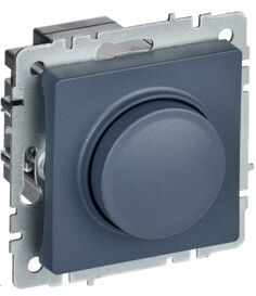 Светорегулятор IEK BR-D20-0600-K35 BRITE поворотно-нажимной 600Вт СС10-1-0-БрМ Маренго
