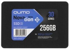 Накопитель SSD 2.5 Qumo Q3DT-256GHHY Novation 256GB, 540/520MB/s, TBW 150, MTBF 2M