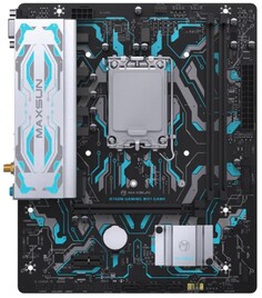 Материнская плата mATX MAXSUN MS-B760M GAMING WIFI GANK V2 (LGA1700, B760, 2*DDR5 (5600), VGA, HDMI, 3*SATA, M.2, PCIe, 4*USB 2.0, 2*USB 3.2, WiFi, BT
