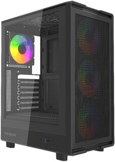 Корпус ATX Powercase Mistral A4B CMAB-L4 черный, без БП, боковая панель из закалнного стекла, USB 2.0, USB 3.2