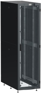 Шкаф напольный 19", 48U ITK LS05-48U62-2PP LINEA S 600х1200мм перфорированные двери, черный